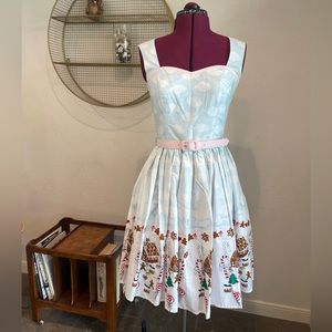 Hell Bunny wintertime novelty print dress